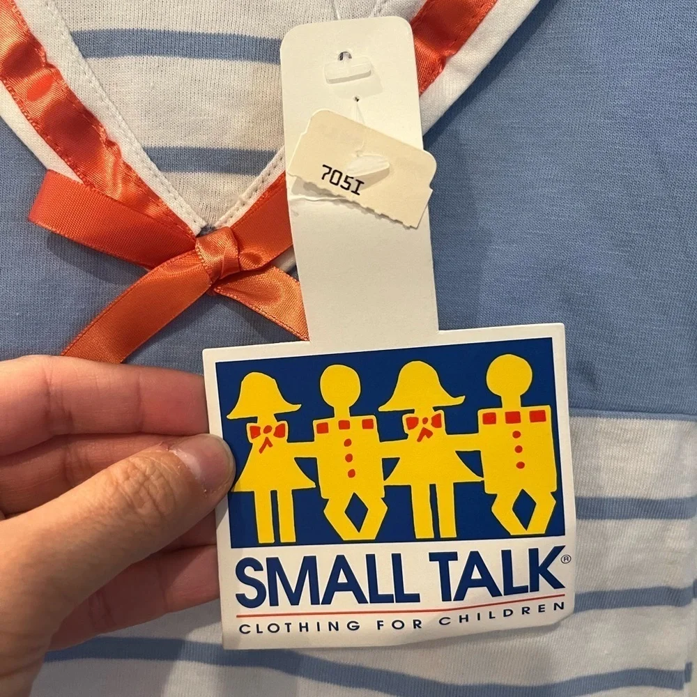 NWT Bundle of 2 Small Talk Vintage Infant Sailor Onesies (9 mo)